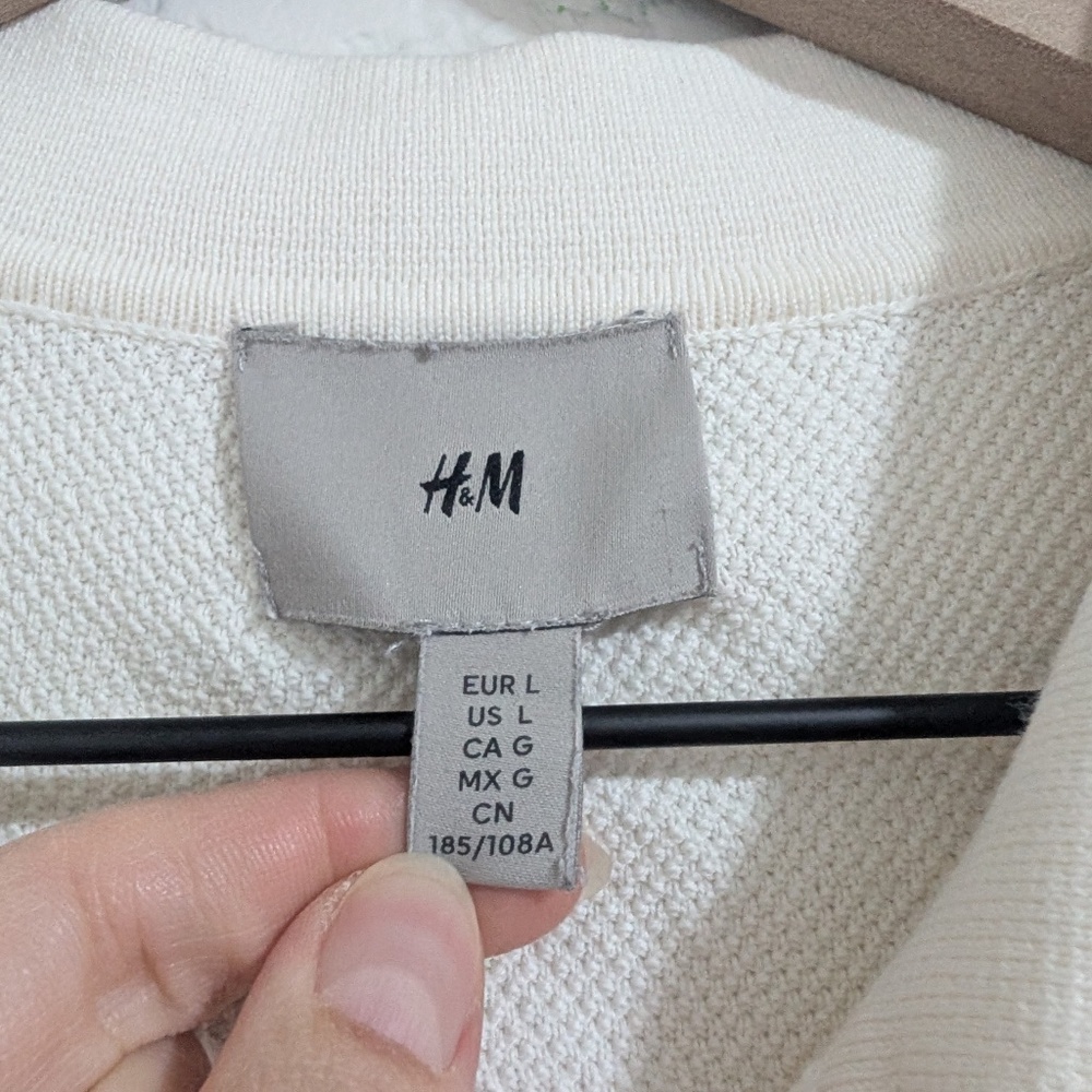 H&M Boucle Polo Shirt / L - Picture 4 of 6